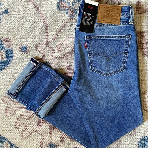 Levi's Slim Fit Jeans - Classic Blue - Picture 9 of 12
